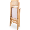 Buy 2 pack of Dining chair in Canage rattan and wood - Umbra Natural wood 61229 at Privatefloor
