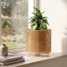 Round Floor Planter - Boho Style - 28 CM - Laers image 7