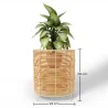 Round Floor Planter - Boho Style - 28 CM - Laers image 7
