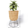 Buy Round Floor Planter - Boho Style - 46 CM - Firna Natural 61241 at Privatefloor