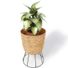 Buy Round Floor Planter - Boho Style - 46 CM - Firna Natural 61241 - prices