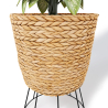 Buy Round Floor Planter - Boho Style - 46 CM - Firna Natural 61241 in the Europe