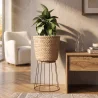 Round Floor Planter - Boho Style - 65 CM - Firna image 7
