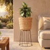 Round Floor Planter - Boho Style - 65 CM - Firna image 7