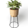 Buy Round Floor Planter - Boho Style - Aventura Natural 61244 Home delivery