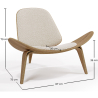 Buy Designer armchair - Scandinavian armchair - Boucle upholstery - Lucy White 61247 - prices