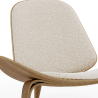 Buy Designer armchair - Scandinavian armchair - Boucle upholstery - Lucy White 61247 - in the EU