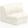 Buy Curved Module Sofa - Upholstered in Bouclé Fabric - Herrindon White 61248 in the Europe