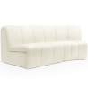 Buy Curved Module Sofa - Upholstered in Bouclé Fabric - Herrindon White 61248 with a guarantee
