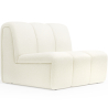 Buy Straight Module Sofa - Upholstered in Bouclé Fabric - Herrindon White 61249 at Privatefloor