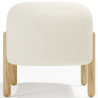 Buy Upholstered Bouclé Bench - Curve White 61250 Home delivery