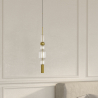 Buy Design Pendant Lamp - LED - Berat Gold 61253 in the Europe