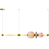 Buy Crystal Pendant Lamp - LED - Singlen 100 CM Pink 61255 - in the EU