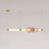 Buy Crystal Pendant Lamp - LED - Singlen 100 CM Pink 61255 in the Europe