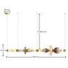 Crystal Pendant Lamp - LED - Singlen 120 CM image 7