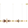 Buy Crystal Pendant Lamp - LED - Singlen 120 CM Multicolour 61256 in the Europe