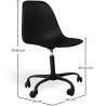 Buy Office Chair with Armrests - Wheeled Desk Chair - Black Denisse Frame Black 61268 - prices