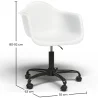 Office Chair with Armrests - Desk Chair with Wheels - Weston Black Frame image 7