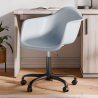 Buy Office Chair with Armrests - Desk Chair with Wheels - Weston Black Frame White 61269 - prices