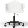 Buy Office Chair with Armrests - Desk Chair with Wheels - Weston Black Frame White 61269 - in the EU