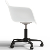 Buy Office Chair with Armrests - Desk Chair with Wheels - Weston Black Frame White 61269 with a guarantee