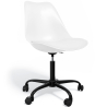 Buy Office Chair with Wheels - Swivel Desk Chair - Tulip Black Frame White 61270 - prices