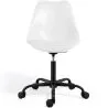 Office Chair with Wheels - Swivel Desk Chair - Tulip Black Frame image 7