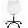 Buy Office Chair with Wheels - Swivel Desk Chair - Tulip Black Frame White 61270 at Privatefloor