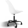 Buy Office Chair with Wheels - Swivel Desk Chair - Tulip Black Frame White 61270 in the Europe