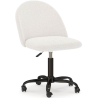 Buy Upholstered Office Chair - Bouclé - Evelyne White 61271 at Privatefloor