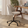 Buy Upholstered Office Chair - Velvet - Evelyne Beige 61272 in the Europe