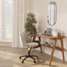 Buy Upholstered Office Chair - Velvet - Evelyne Beige 61272 - prices