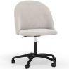 Buy Upholstered Office Chair - Velvet - Evelyne Beige 61272 at Privatefloor