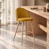Fabric Upholstered Stool - Scandinavian Design - 66cm - Evelyne image 7