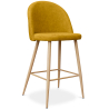 Buy Fabric Upholstered Stool - Scandinavian Design - 63cm - Evelyne Yellow 61276 - prices