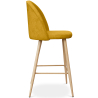 Buy Fabric Upholstered Stool - Scandinavian Design - 63cm - Evelyne Yellow 61276 Home delivery