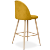 Buy Fabric Upholstered Stool - Scandinavian Design - 63cm - Evelyne Yellow 61276 with a guarantee