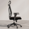 Buy Ergonomic Office Chair with Wheels and Armrests - Pebbles Black 61279 Home delivery