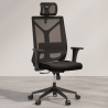 Buy Ergonomic Office Chair with Wheels and Armrests - Pebbles Black 61279 at Privatefloor