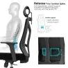 Ergonomic Office Chair with Wheels and Armrests - Ergal image 7