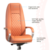 Buy Ergonomic Office Chair with Wheels and Armrests - Manga Brown 61282 - prices