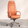 Buy Ergonomic Office Chair with Wheels and Armrests - Manga Brown 61282 at Privatefloor