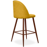 Buy Fabric Upholstered Stool - Scandinavian Design - 63cm- Evelyne Yellow 61284 with a guarantee