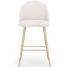 Stool Upholstered in Bouclé Fabric - Scandinavian Design - 66cm - Evelyne image 7