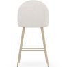 Stool Upholstered in Bouclé Fabric - Scandinavian Design - 66cm - Evelyne image 7