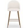 Stool Upholstered in Bouclé Fabric - Scandinavian Design - 66cm - Evelyne image 7