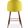 Buy Velvet Upholstered Stool - Scandinavian Design - Evelyne Yellow 61287 in the Europe