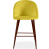 Buy Velvet Upholstered Stool - Scandinavian Design - Evelyne Yellow 61287 - in the EU