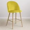 Velvet Upholstered Stool - Scandinavian Design - 66cm - Evelyne image 7