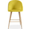 Buy Velvet Upholstered Stool - Scandinavian Design - 63cm - Evelyne Yellow 61288 - in the EU